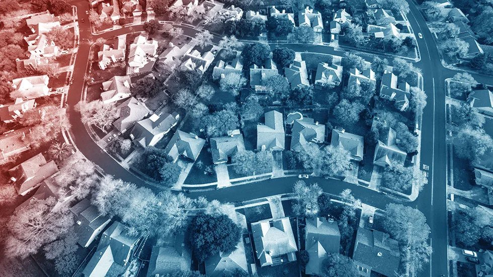 Americans leave large cities for suburban areas and rural towns